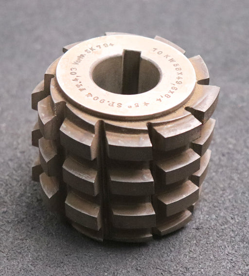 Bild des Artikels Keilwellen-Wälzfräser-10-Keile-58x49,6x8,4-Fertigfräser-Ø75x65xØ27mm-LKN-1gg.-Re