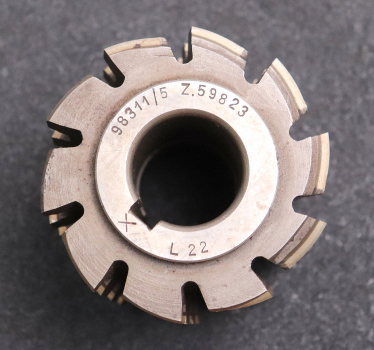 Bild des Artikels Keilwellen-Wälzfräser-8-Keile-50x44,7x9,3-mit-Höcker-Fertigfräser-Ø75x66xØ27mm