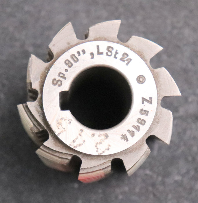 Bild des Artikels Keilwellen-Wälzfräser-4-Keile-18x14,3x5,3-mit-Höcker-Fertigfräser-Ø59x66xØ22mm