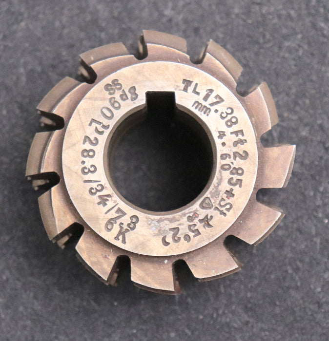 Bild des Artikels Keilwellen-Wälzfräser-6-Keile-28,3x34x7,3-mit-Höcker-Fertigfräser-Ø70x40xØ27mm