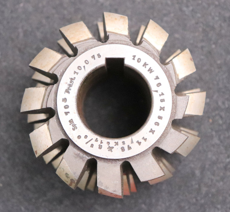 Bild des Artikels Keilwellen-Wälzfräser-10-Keile-76,15x56x11,78-Höcker-Fertigfräser-84x66xØ32mm