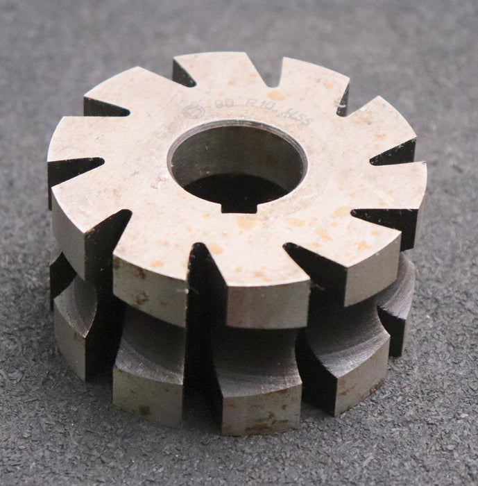 Bild des Artikels Halbrund-Formfräser-konkav-Radiusfräser-Radius-10mm-Ø78x40xØ27mm-mit-LKN