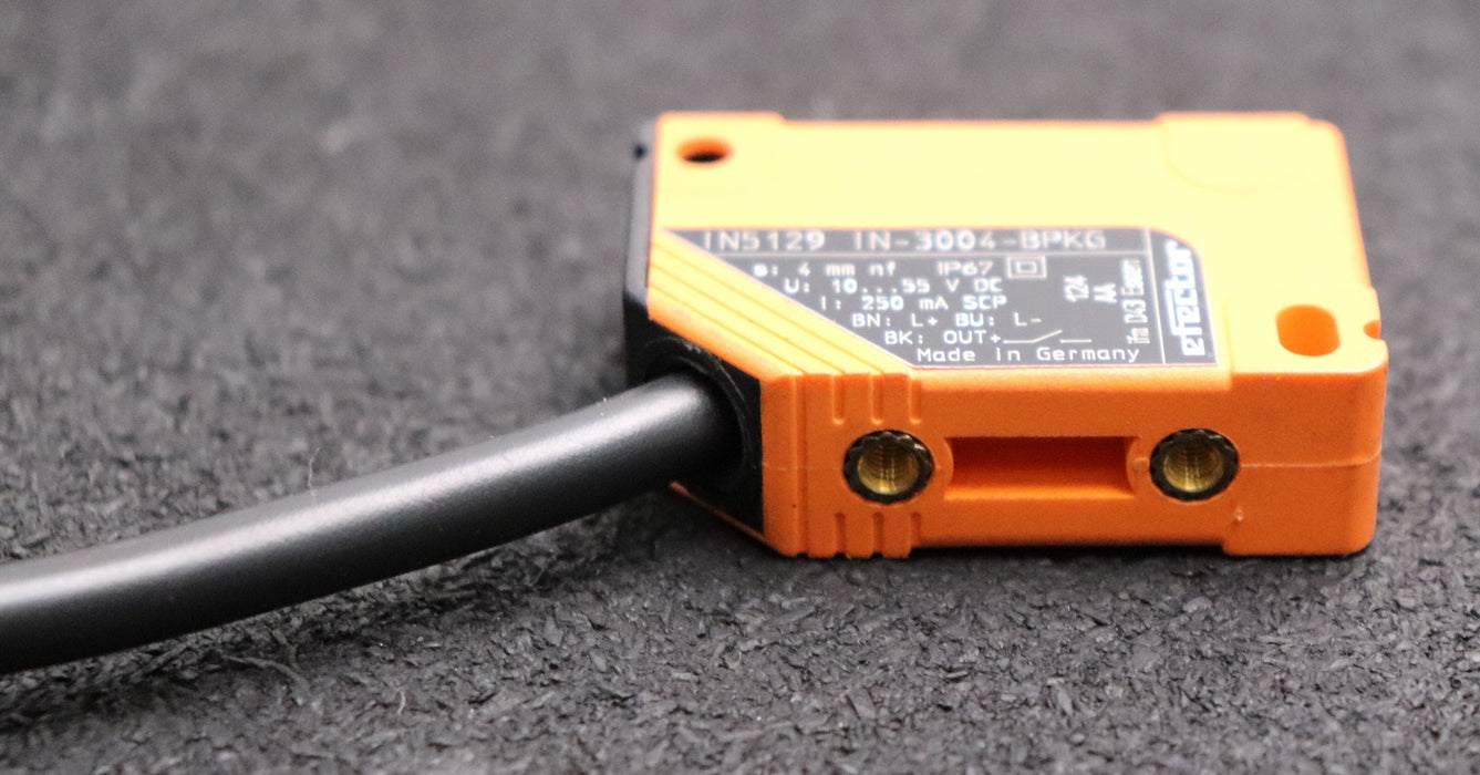 Bild des Artikels IFM-EFECTOR-Nährungsschalter-Typ-IN5129-IN-3004-BPKG-S:-4mm-10…55VDC-250mA-IP67