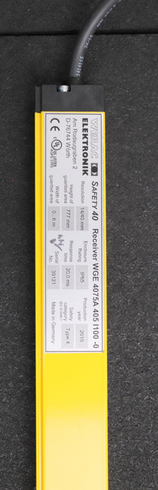Bild des Artikels WERAC-SAFETY-40-Lichtgitter-Sender+-Empfänger-Typ-WGS-4075A-405-l100-0