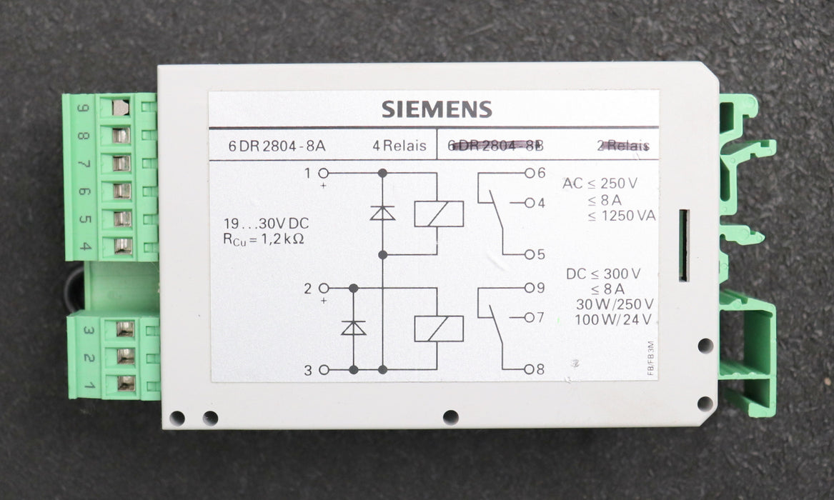 Bild des Artikels SIEMENS-Koppelrelais-Baugruppe-6DR2804-8A-19-30VDC-gebraucht