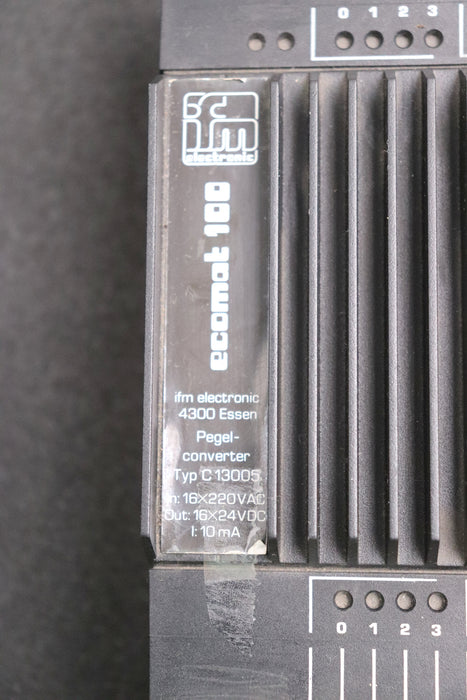 Bild des Artikels IFM-Pegelconverter-Typ-C13005-In:-16x220VAC-Out:-16x24VDC-I:-10mA-gebraucht