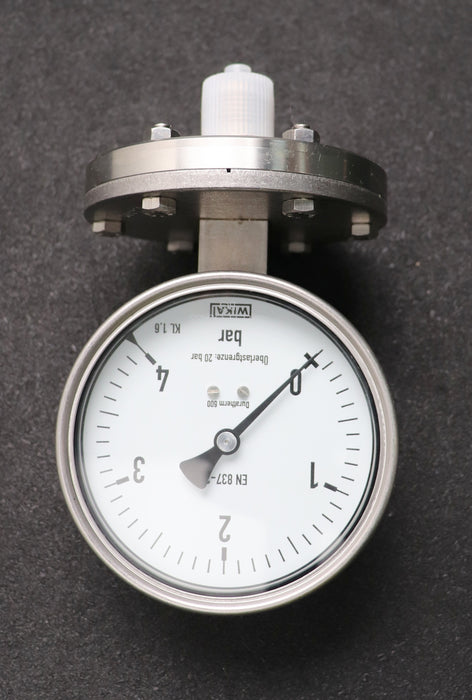 Bild des Artikels WIKA-DURATHERM-600-Plattenfedermanometer-Typ-DDP-66-0-4bar-G1/4"-Ø-101mm