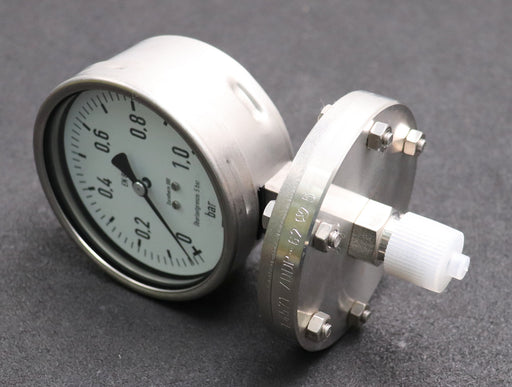 Bild des Artikels WIKA-DURATHERM-600-Plattenfedermanometer-Typ-DDP-62-0-1,0bar-G1/4"-Ø-101mm