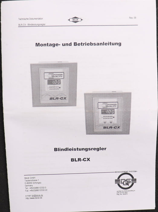 Bild des Artikels BELUK-Blindleistungsregler-Typ-BLR-CX-12-M-K2-Ub-115/230V-50/60Hz-6VA