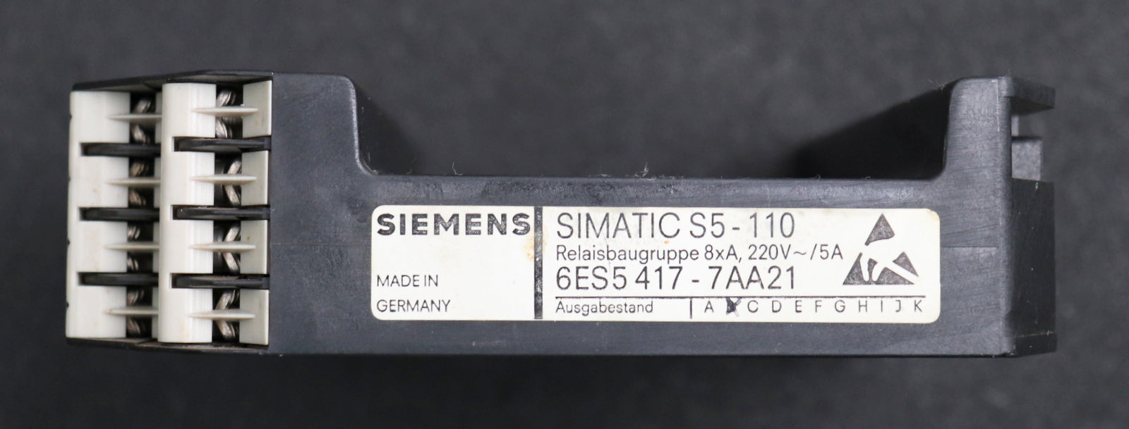 Bild des Artikels SIEMENS-SIMATIC-S5-110-Relaisbaugruppe-6ES5417-7AA21-8xA-220VAC-5A-gebraucht