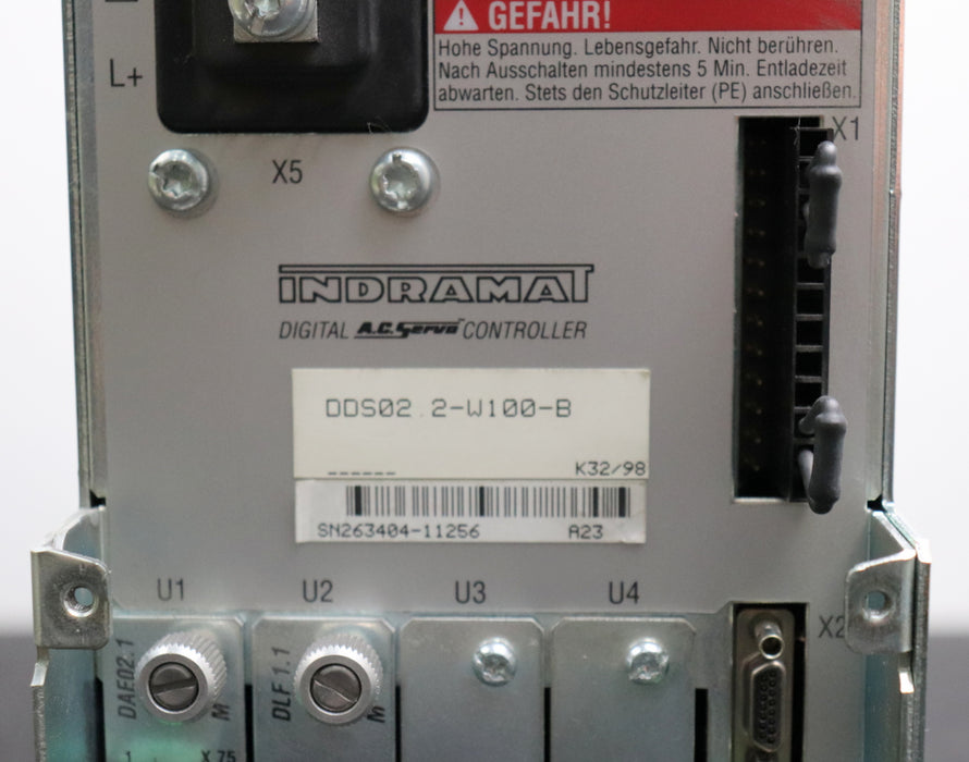 Bild des Artikels INDRAMAT-Servo-Controller-DDS02.2-W100-BA06-01-FW-gebraucht