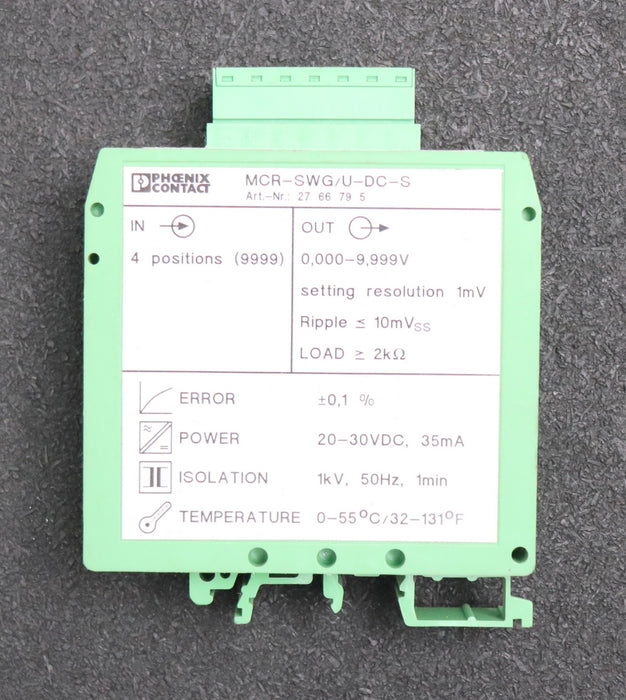 Bild des Artikels PHOENIX-CONTACT-Messumformer-Typ-MCR-SWG/U-DC-S-Art.-Nr.-2766795-out-0,000-9,999