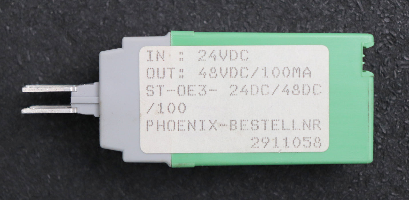 Bild des Artikels PHOENIX-CONTACT-Halbleiterrelais-Art.Nr.-2911058-ST-OE3--24DC/-48DC/100