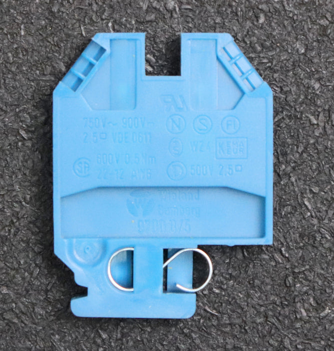 Bild des Artikels WIELAND-100x-Durchgangsklemme-WZ-4-9700B/5-blau-600V-25A-22-12AWG-unbenutzt