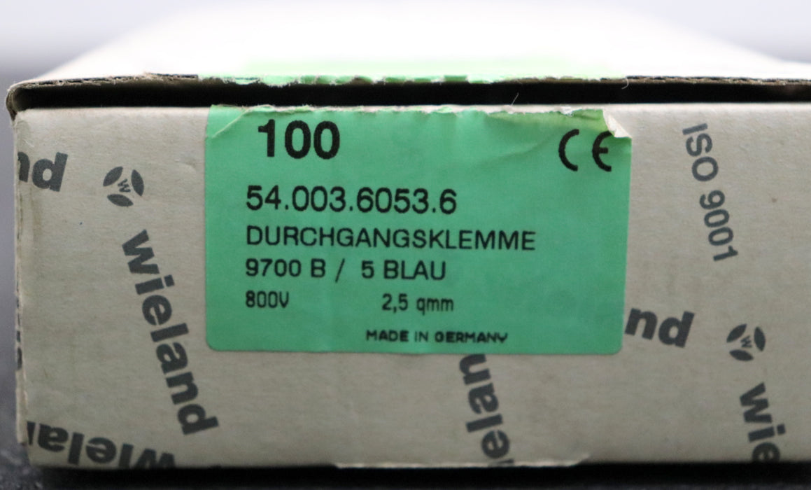 Bild des Artikels WIELAND-100x-Durchgangsklemme-WZ-4-9700B/5-blau-600V-25A-22-12AWG-unbenutzt