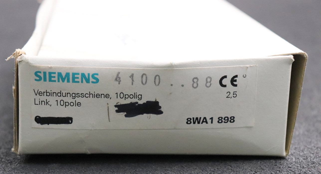 Bild des Artikels SIEMENS-39x-Verbindungsschiene-8WA1898-10-polig-unbenutzt-in-OVP