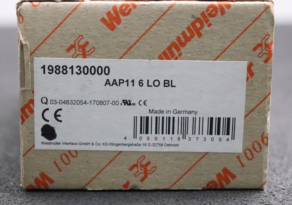 Bild des Artikels WEIDMÜLLER-16x-Einspeiseklemme-AAP11-6-LO-BL-Art.Nr.-1988130000-6mm²-41A