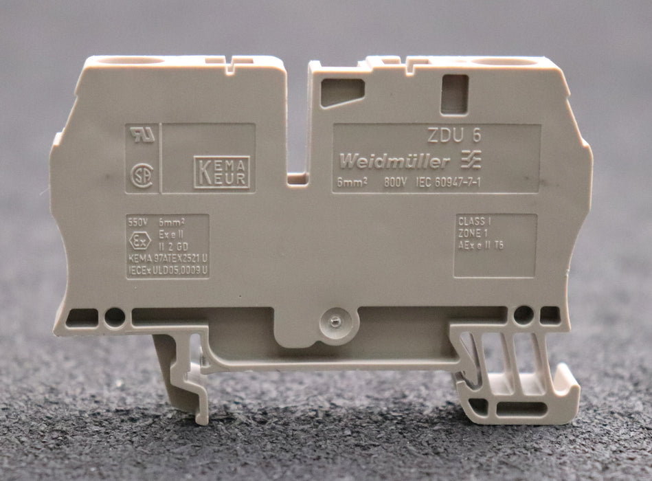 Bild des Artikels WEIDMÜLLER-50x-Durchgangs-Reihenklemme-ZDU-6-Art.Nr.-1608620000-6mm²-41A-800V