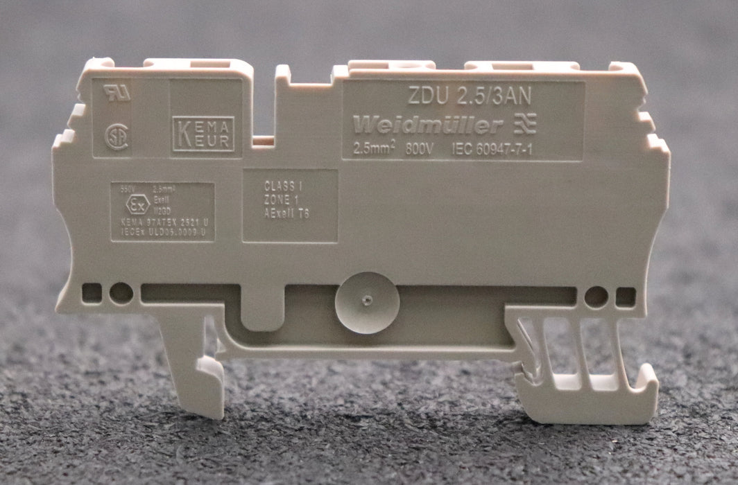 Bild des Artikels WEIDMÜLLER-56x-Durchgangs-Reihenklemme-ZDU-2,5/3AN-Art.Nr.-1608540000-2,5mm²