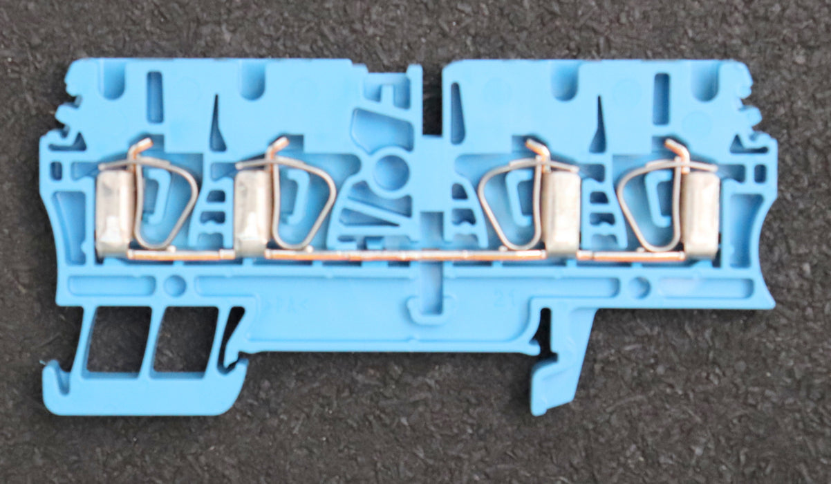 Bild des Artikels WEIDMÜLLER-106x-Durchgangs-Reihenklemme-ZDU-2,5/4AN-BL-Art.Nr.-1608580000-2,5mm²