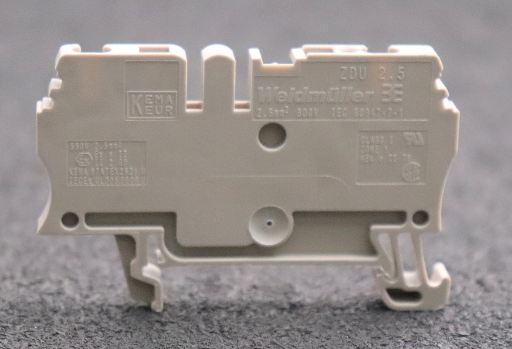 Bild des Artikels WEIDMÜLLER-87x-Durchgangs-Reihenklemme-ZDU-2,5-Art.Nr.-1608510000-2,5mm²-24A