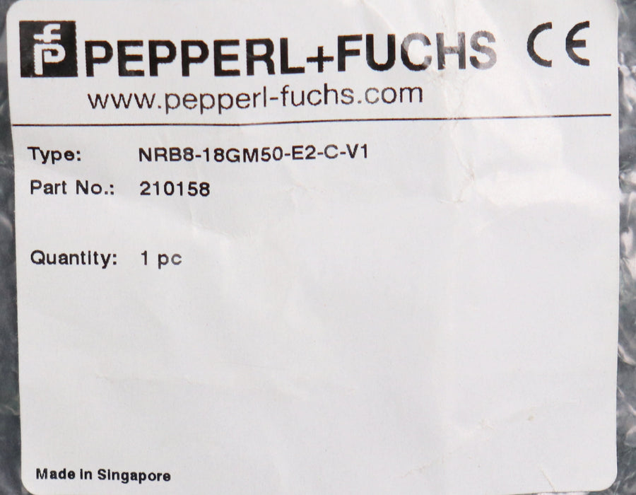 Bild des Artikels PEPPERL+FUCHS-Induktiver-Sensor-Typ-NRB8-18GM50-E2-C-V1-Part-No.-210158-10…30VDC