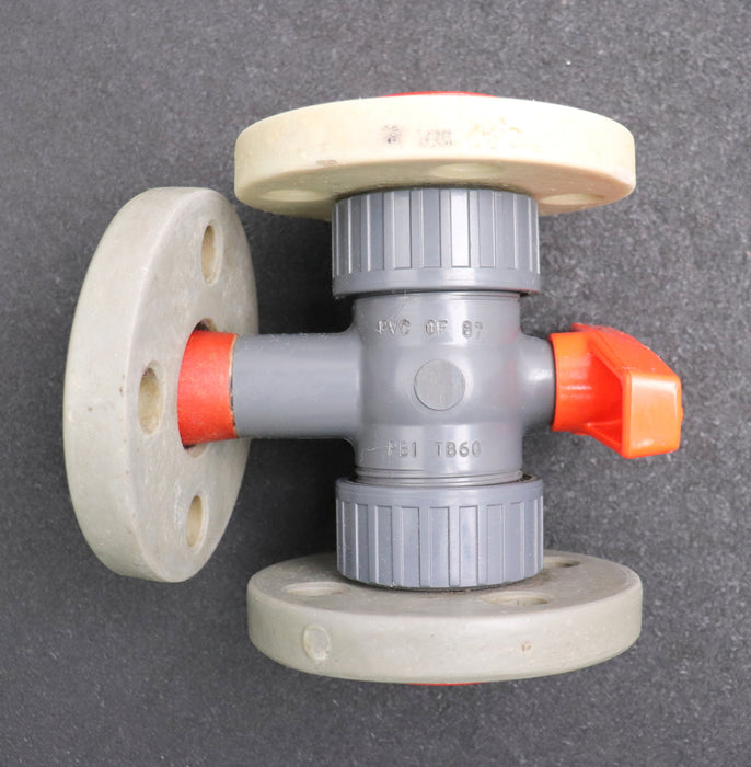 Bild des Artikels GEORG-FISCHER-Dreiwege-Kugelhahn-PVC-Typ-343-NW20-Da25-ND10