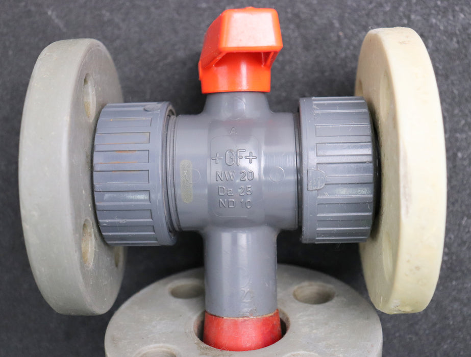 Bild des Artikels GEORG-FISCHER-Dreiwege-Kugelhahn-PVC-Typ-343-NW20-Da25-ND10