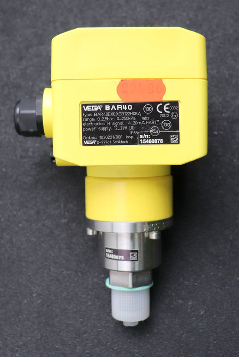 Bild des Artikels VEGA-Prozessdruck-Messumformer-BAR40EX0.XGR122GHXKA-Bereich-0-2,5bar-0-250kPa