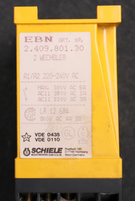 Bild des Artikels EBN-Blinkrelais-2-Wechsler-Art.Nr.-2.409.801.30-220-240VAC-unbenutzt