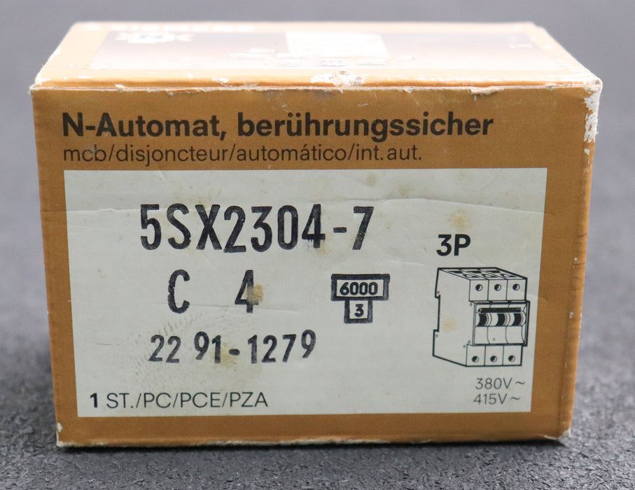 Bild des Artikels SIEMENS-Leistungsschutzschalter-5SX2304-7-C4-380VAC-415VAC-unbenutzt-in-OVP