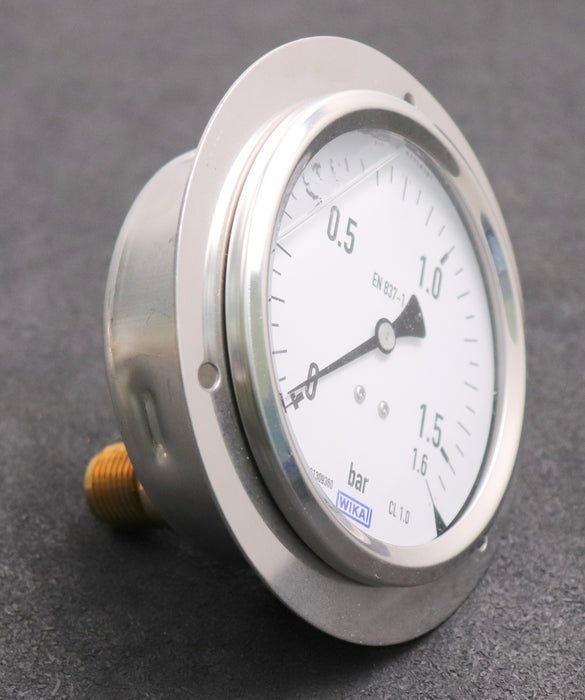 Bild des Artikels WIKA-Glycerin-Einbaumanometer-Model-213.53.100-0-1,6bar-G1/2B-No.-13195949