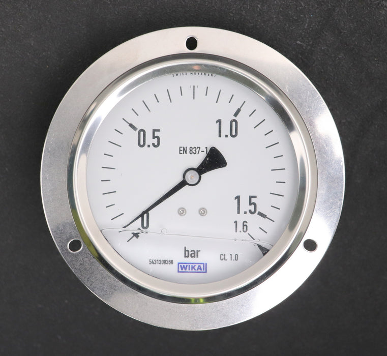 Bild des Artikels WIKA-Glycerin-Einbaumanometer-Model-213.53.100-0-1,6bar-G1/2B-No.-13195949