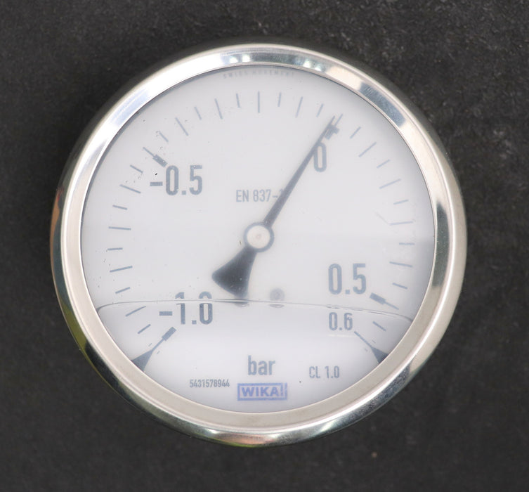 Bild des Artikels WIKA-Glycerin-Einbaumanometer--1,0-0,6bar-G1/2B-Ø-100mm-Anschluß-hinten-Cl-1.0