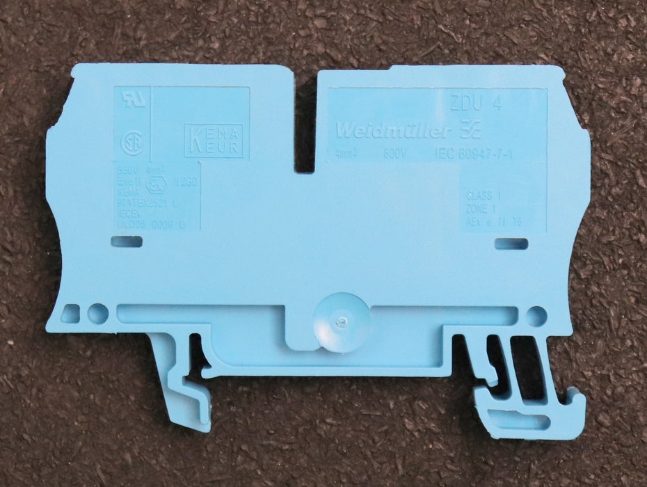 Bild des Artikels WEIDMUELLER-50x-Durchgangs-Reihenklemmen-blau-Typ-ZDU-4-BL-Best.-Nr.-1632060000