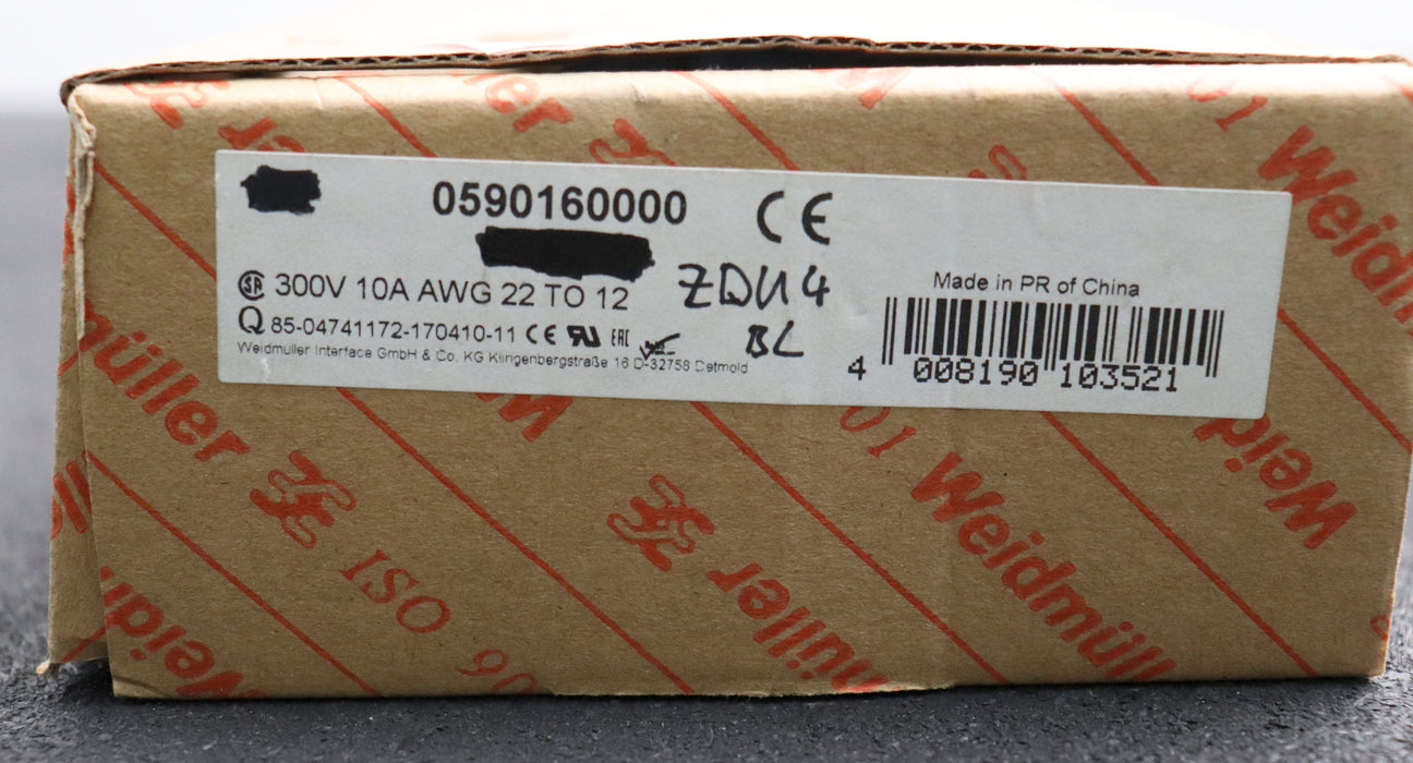 Bild des Artikels WEIDMUELLER-50x-Durchgangs-Reihenklemmen-blau-Typ-ZDU-4-BL-Best.-Nr.-1632060000