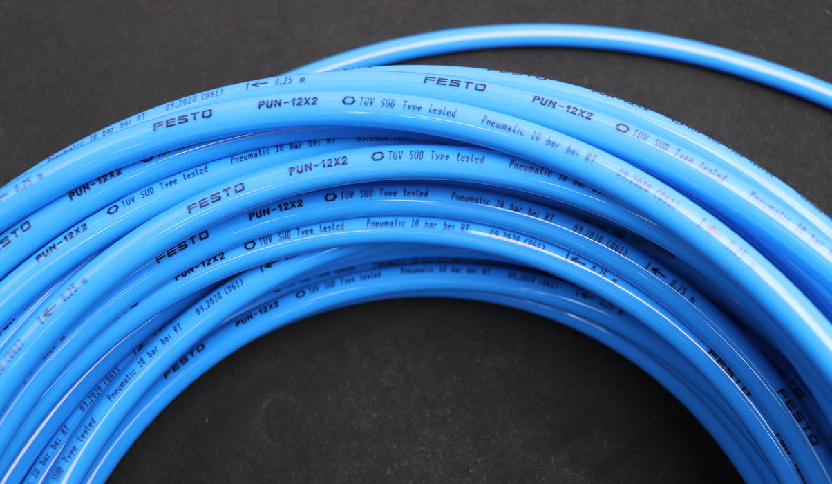Bild des Artikels FESTO-25m-Kunstoffschlauch-PUN-12x2-BL-AußenØ-10mm-Länge-20m-unbenutzt