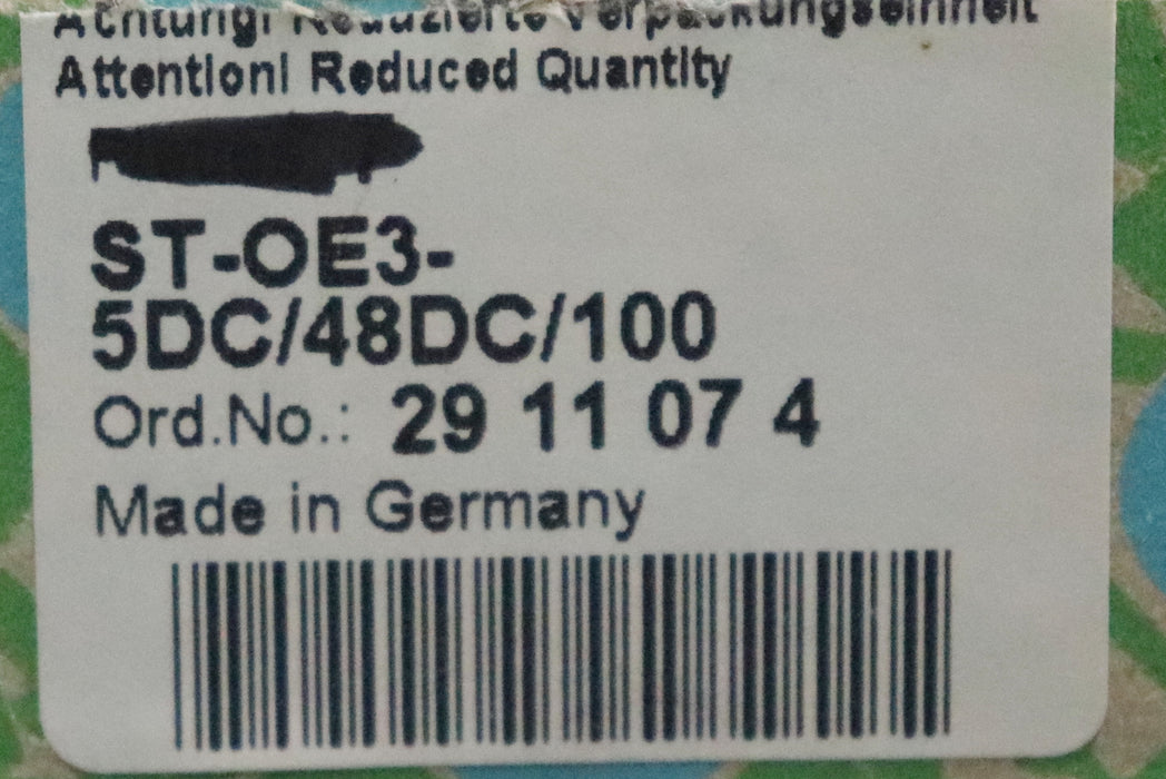 Bild des Artikels PHOENIX-CONTACT-Halbleiterrelais-Art.Nr.-2911074-ST-OE3--5DC/-48DC/100-unbenutzt