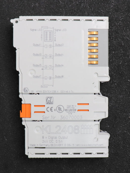 Bild des Artikels BECKHOFF-4x-8xDigital-Output-KL2408-24VDC-0,5A-gebraucht