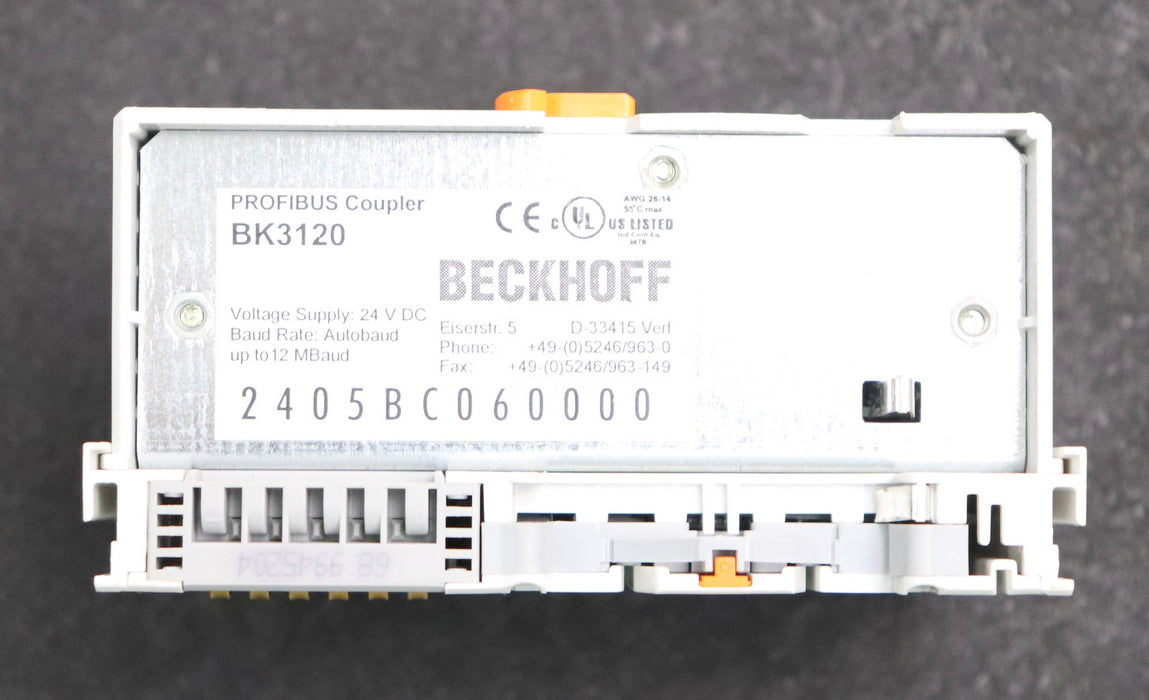 Bild des Artikels BECKHOFF-Profibus-DP-Koppler-Economy-Plus-BK3120-24VDC-gebraucht