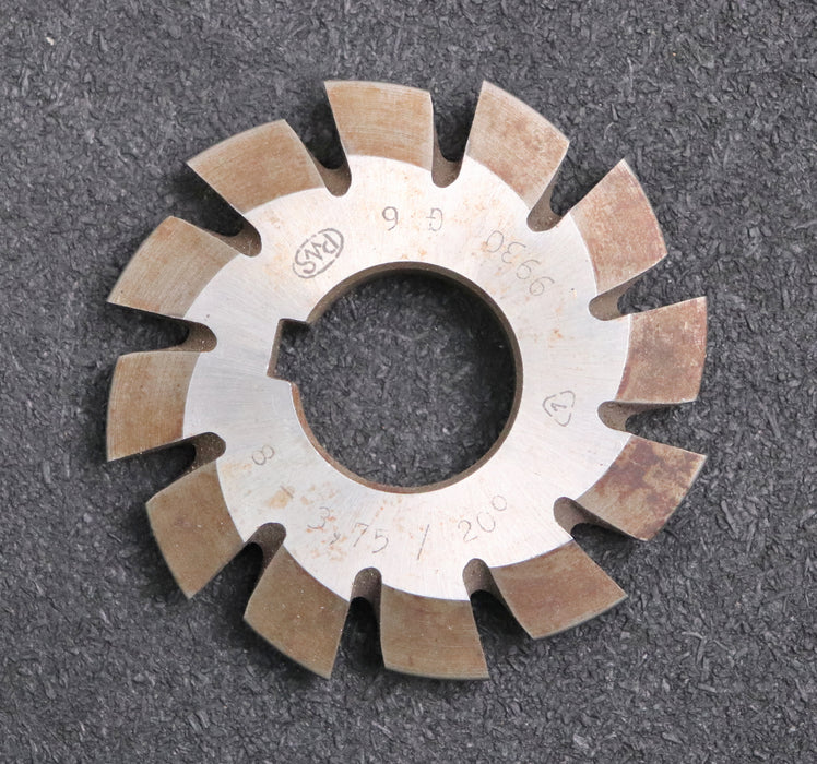Bild des Artikels PWS-Zahnformfräser-gear-profile-cutter-m=-3,75-No.-8-Zähnezahlbereich-Z=-135-00