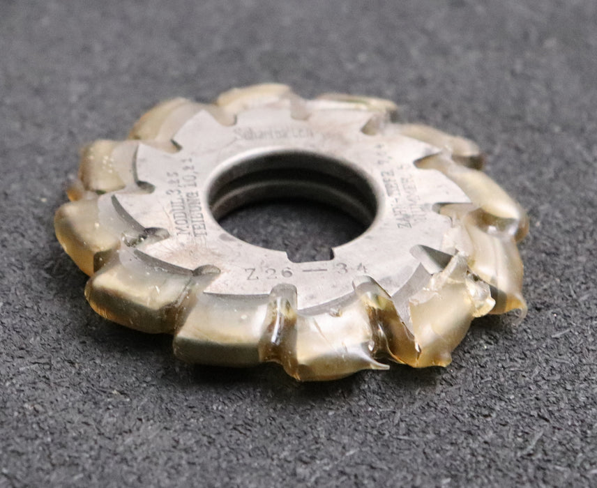 Bild des Artikels Zahnformfräser-gear-profile-cutter-m=-3,25-No.-5-für-Zähnezahlbereich-Z=-26-34