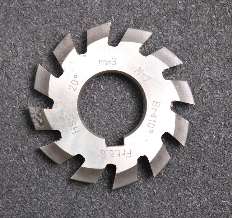 Bild des Artikels KESTAG-Zahnformfräser-gear-profile-cutter-m=-3-No.-7-Zähnezahlbereich-Z=-55-134