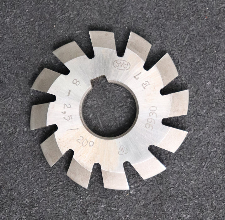 Bild des Artikels PWS-Zahnformfräser-gear-profile-cutter-m=-2,5-No.-8-Zähnezahlbereich-Z=-135-00