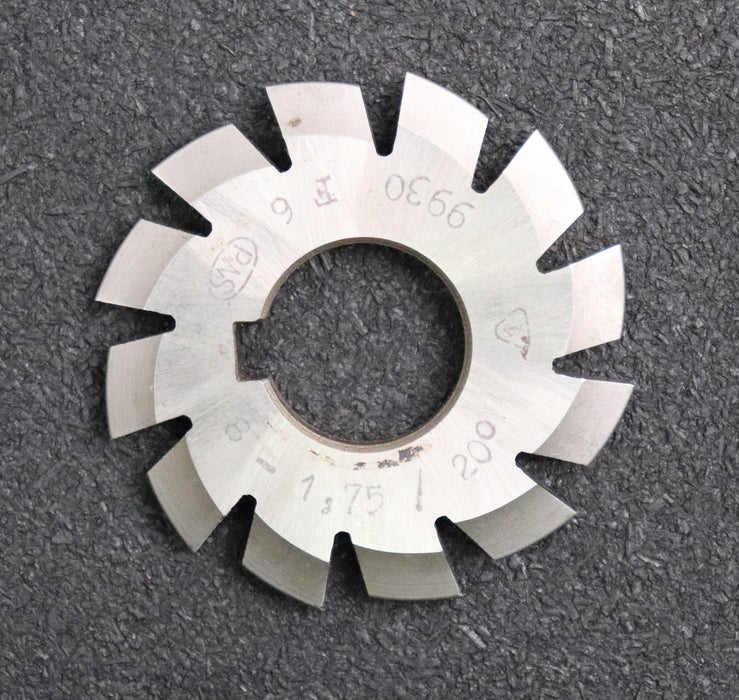 Bild des Artikels PWS-Zahnformfräser-gear-profile-cutter-m=-1,75-No.-8-Zähnezahlbereich-Z=-135-00