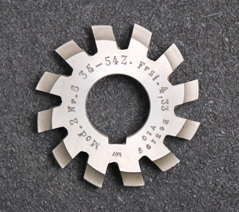 Bild des Artikels Zahnformfräser-gear-profile-cutter-m=-2-No.-6-für-Zähnezahlbereich-Z=-35-54
