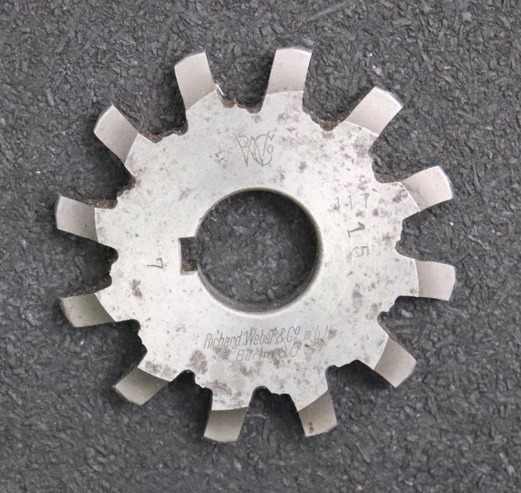 Bild des Artikels Zahnformfräser-gear-profile-cutter-m=-1,5-No.-7-für-Zähnezahlbereich-Z=-55-134