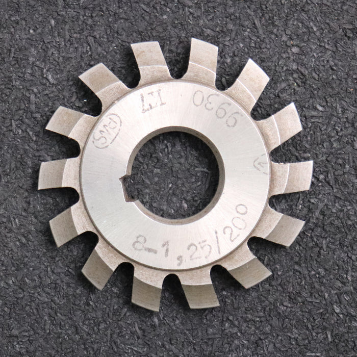 Bild des Artikels PWS-Zahnformfräser-gear-profile-cutter-m=-1,25-No.-8-Zähnezahlbereich-Z=-135-00