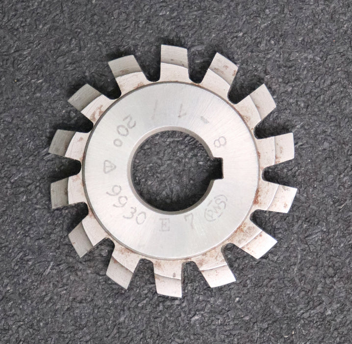 Bild des Artikels PWS-Zahnformfräser-gear-profile-cutter-m=-1-No.-8-für-Zähnezahlbereich-Z=-135-00