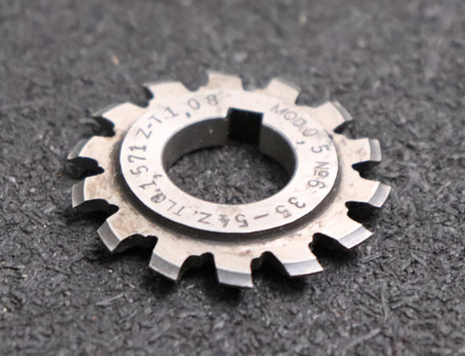 Bild des Artikels R.STOCK-Zahnformfräser-gear-profile-cutter-m=-0,5-No-6-Zähnezahlbereich-Z=-35-54